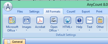 the 'All Formats' menu