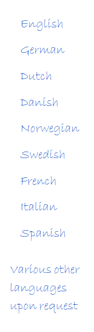 The main languages ATS offers The main languages ATS offers