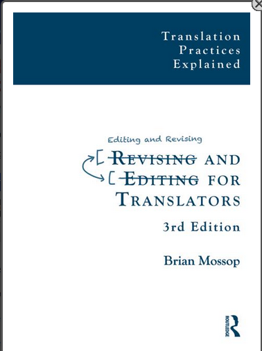 Mossop's book on editing and revising